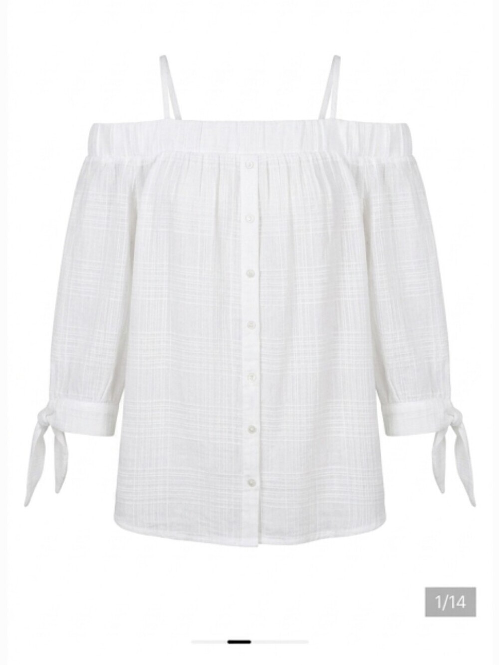 IZ Byer off the shoulder women's white blouse size M